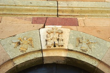 details on the facade of the Orthodox Church