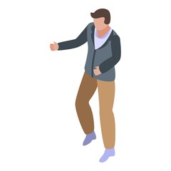 Violence icon. Isometric of violence vector icon for web design isolated on white background