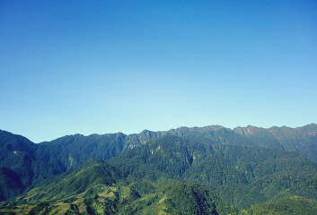 Fototapeta premium mountain landscape with blue sky
