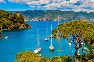 It's Harbour of Portofino, is an Italian fishing village, Genoa province, Italy. A vacation resort...