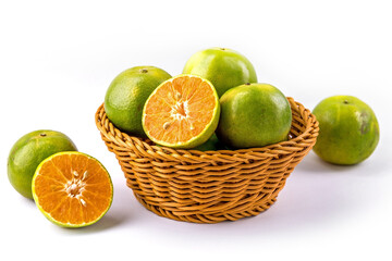 Orange fresh fruit