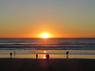 Fototapeta premium sunset on the beach
