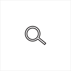 Magnifying glass line icon