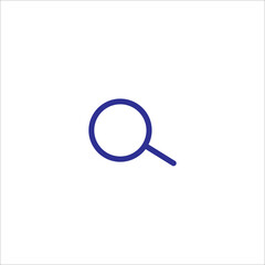 Magnifying glass outline icon vector