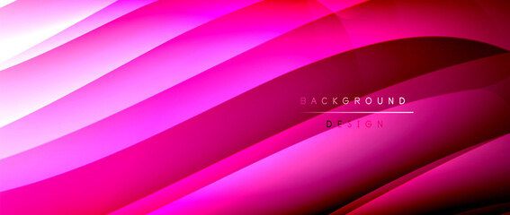 Fluid gradient waves with shadow lines and glowing light effect, modern flowing motion abstract background for cover, placards, poster, banner or flyer