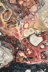 Abstract collection with colorful bubbles. Spellbinding abstract cosmic landscape
