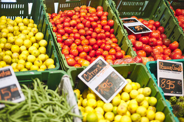 fresh fruits for sale in market