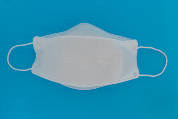 Protection respirator  for Filter KN95 face mask,safeguard  virus on blue background