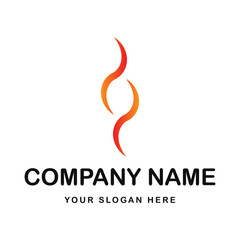 creative flame logo for company