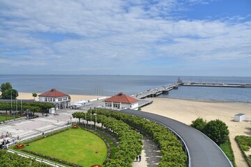 wakacje, Sopot miejscowość wypoczynkowa w Zatoce Gdańskiej nad Bałtykiem  © Albin Marciniak