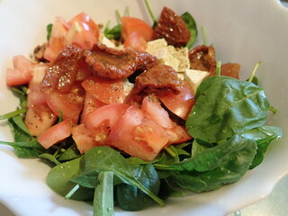 healthy fresh vegetable saladwith mixed veggies