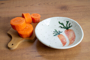 cooking grated carrots for Breakfast