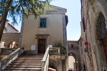 sacred heart church in the center of todi