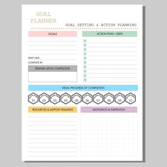 Goal Planner, Action Planning