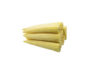 Corn isolated on white background with clipping path