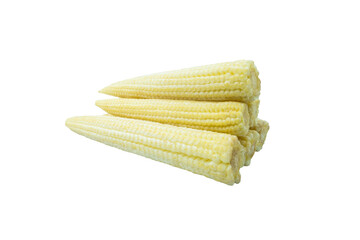 Corn isolated on white background with clipping path