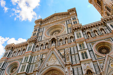 It's Cathedral of Santa Maria del Fiore in Tuscany, Florence, Italy.