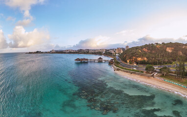 aerial view of Anse Vata Bay, Noumea, New Caledonia