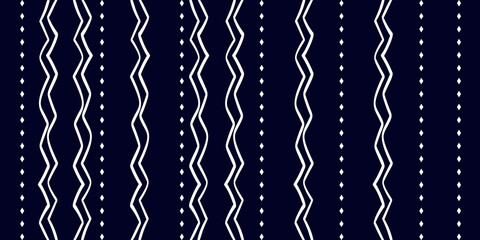 White on luxury blue color modern hand drawn pattern. For fabric and textile, wallpaper, packaging.