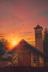 Fototapeta premium Wandern Sie entlang der gurgelnden Ysper, vorbei an mächtigen Granitformationen, Kaskaden und imposanten Wasserfällen. Im oberen Teil des leichten Abstiegsweges beschenkt Sie ein Aussichtspunkt mit ei