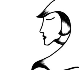 silhouette of a woman