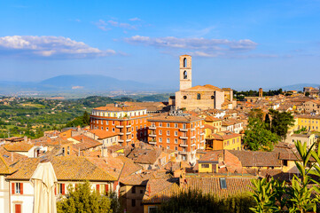 Naklejka premium It's Panorama of Perugia, Umbria, Italy