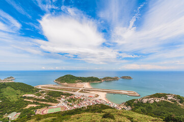 View of Matsu island and airport