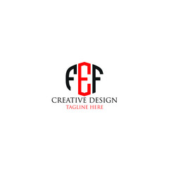 Obraz premium fef company logo design