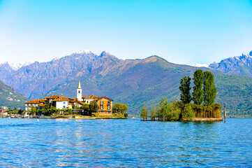 It's Isola dei Pescatori (Fishermen Islamd), Lago Maggiore, Lake Maggiore, Piedmont, Italy