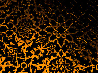 Beautiful abstract color brown grunge marble on black background, yellow granite tiles floor on brown background, love gold wood banners graphics, art mosaic decoration, orange background