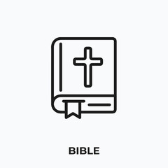 Fototapeta premium bible icon vector. bible sign symbol.
