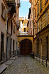 Fototapeta na wymiar It's Architecture of the centre of Turin, Piedmont, Italy.