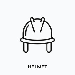helmet icon vector. helmet sign symbol.