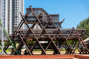 city public playground for games