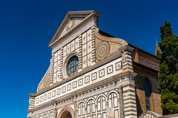 Fototapeta na wymiar It's Santa Maria Novella church, Florence, Italy