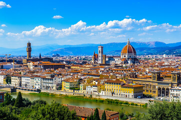 It's Incredible panarama of the capital of Tuscany, Florence, Italy