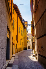 Fototapeta premium It's Architecture of the old town of Verona, Italy. City of Verona is a UNESCO World Heritage site