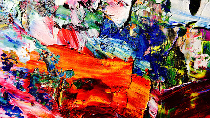 Colorful abstract background wallpaper. Modern motif visual art.  Mixtures of oil paint. Trendy...