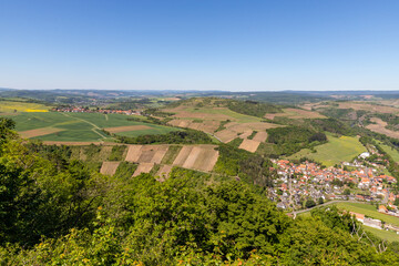 High angle view from the Lemberg of Oberhausen Nahe