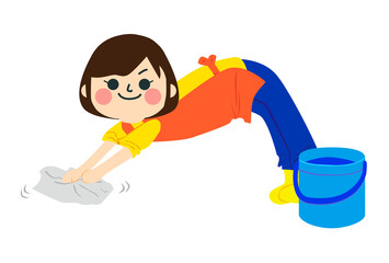 家事をする女性