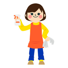 家事をする女性