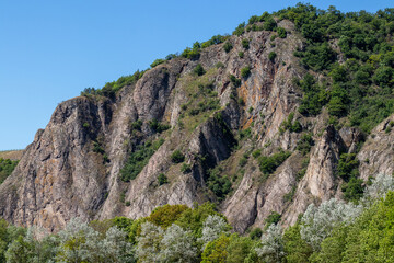 Scenic view of the Rotenfels nearby Bad Muenster am Stein Ebernburg