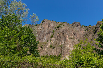 Scenic view of the Rotenfels nearby Bad Muenster am Stein Ebernburg