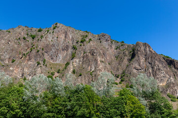 Scenic view of the Rotenfels nearby Bad Muenster am Stein Ebernburg
