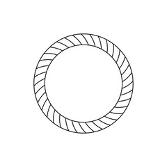 Circular, radial abstract geometric frame. Black and white radial vector frame.