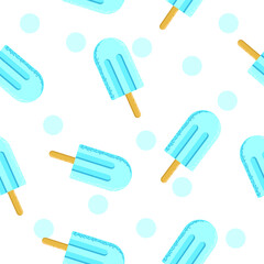 seamless pattern with ice cream