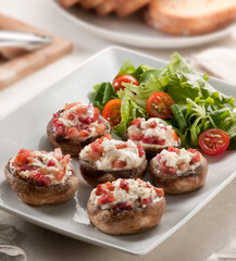 Champiñones rellenos 