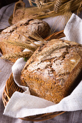 Delicious and healthy homemade wholemeal bread