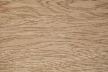 Fototapeta premium Natural light oak wood texture on furniture surface as background image. Copy, empty space for text