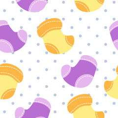 seamless pattern with cupcakes